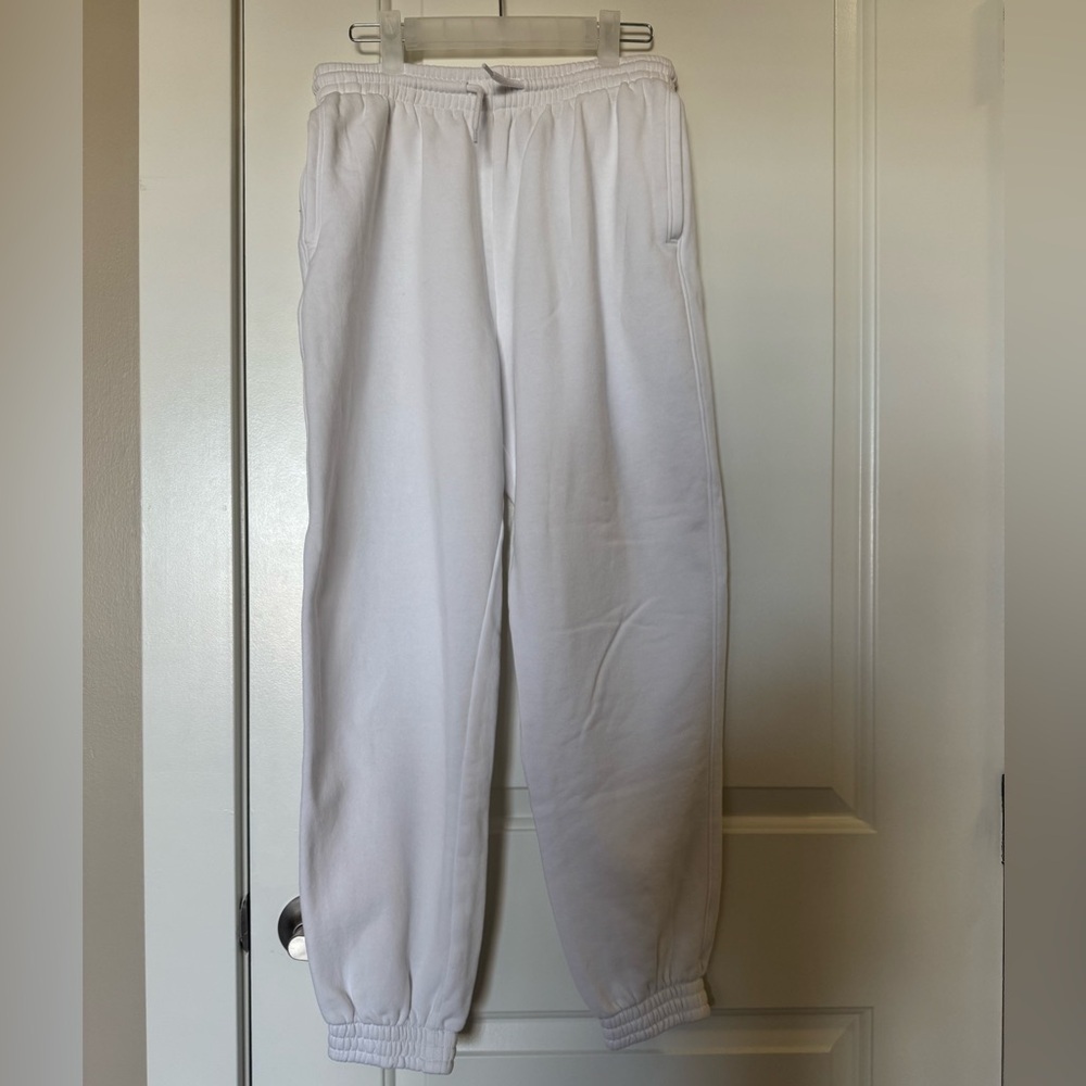 H&M White Joggers